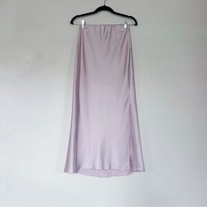 ASOS Design Blush Satin Slip Midi Skirt | Size 4